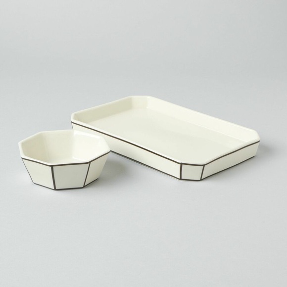Odeme Porcelain Catchall Tray & Ring Dish